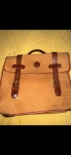 VTG Timberland Briefcase Men Tan Leathe USA Made Gorpcore Messenger Bag Heritage