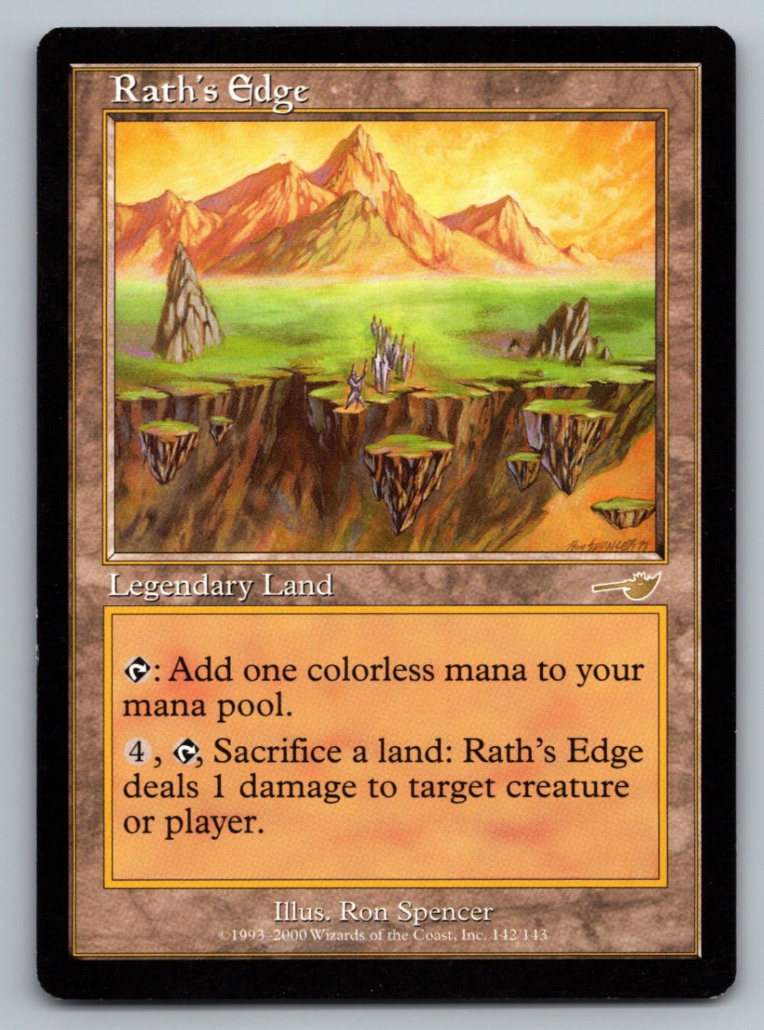 MTG Rath's Edge Normal R Nemesis (NMS) 142 LP Magic