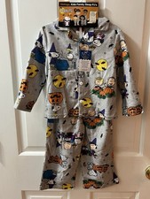 Peanuts Snoopy Charlie Brown Halloween Boys Flannel Pajama 2Pc Set Size 3T
