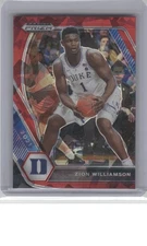 2021 Panini Prizm Draft Picks #63 Zion Williamson Red Ice B19R2C44