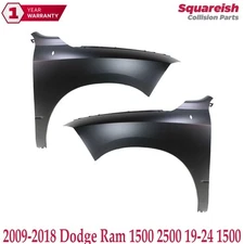 New Front Fender LH & RH Steel Primed For 2009-18 Dodge Ram 1500 2500 19-24 1500