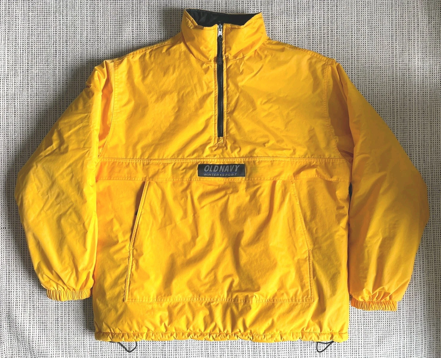 Vtg 90's Y2K Old Navy Winter Sport Reversible Pullover Anorak Ski Snow Puffer
