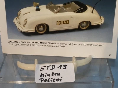 Distler Electromatic 7500 Porsche Belgien / Stoßstange hinten weiß (ETD15) - Bild 1 von 2