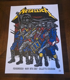 Metallica Show Edition Poster Foxborough May 19 2017