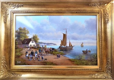 Ölgemälde auf Holz von Siegmar Jugelt signiert      