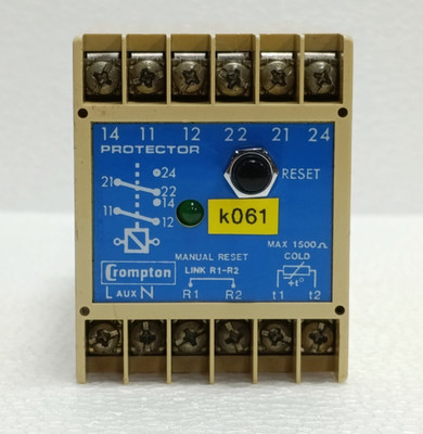 CROMPTON 252-PMMG Motor Protection Relay Thermistor Protector 115V 5A 60HZ