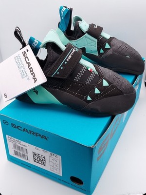 Scarpa Instinct VS Wmn Climbing Shoes Women's Size 6.5, New In Box, Black & Aqua
