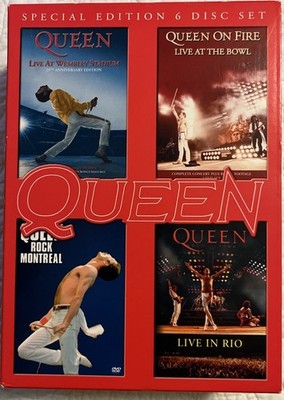 Queen: Live at Wembly/Rock Montreal/Live in Rio/On Fire - Live at the Bowl (DVD)