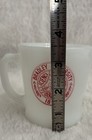 Vintage Fire-King Milk Glass Mug Bradley University Peoria Illinois — photo 7