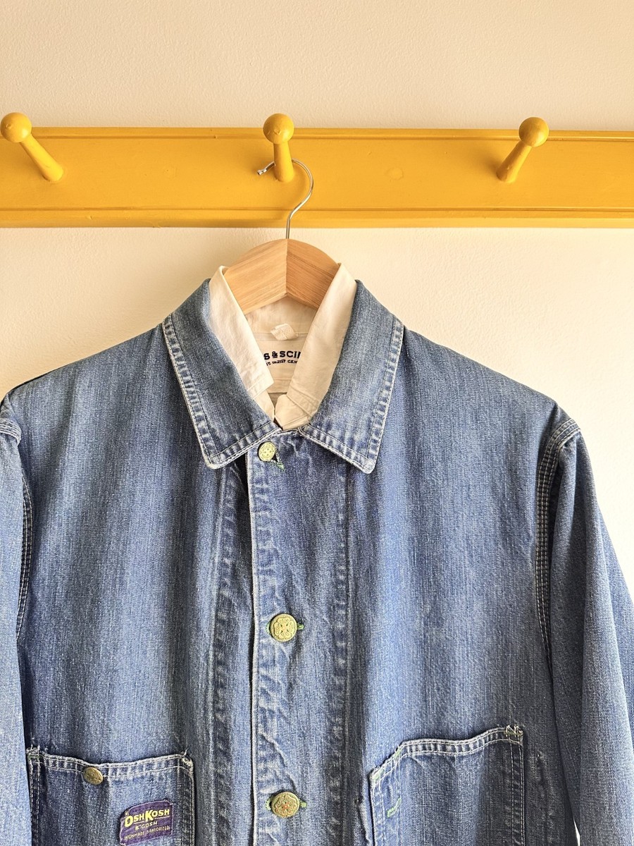 ジャケット・アウター 80s OSHKOSH coverall denim jacket Vintage 70s 80s OSHKOSH USA made denim coverall chore coat