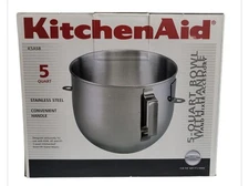 KitchenAid  Stand Mixer Bowl Genuine  OEM 5 Qt Stainless Steel K5ASB