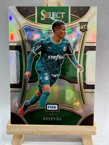 2023-24 Panini Select FIFA – Estevao Mezzanine Silver Prizm Rookie Card #157