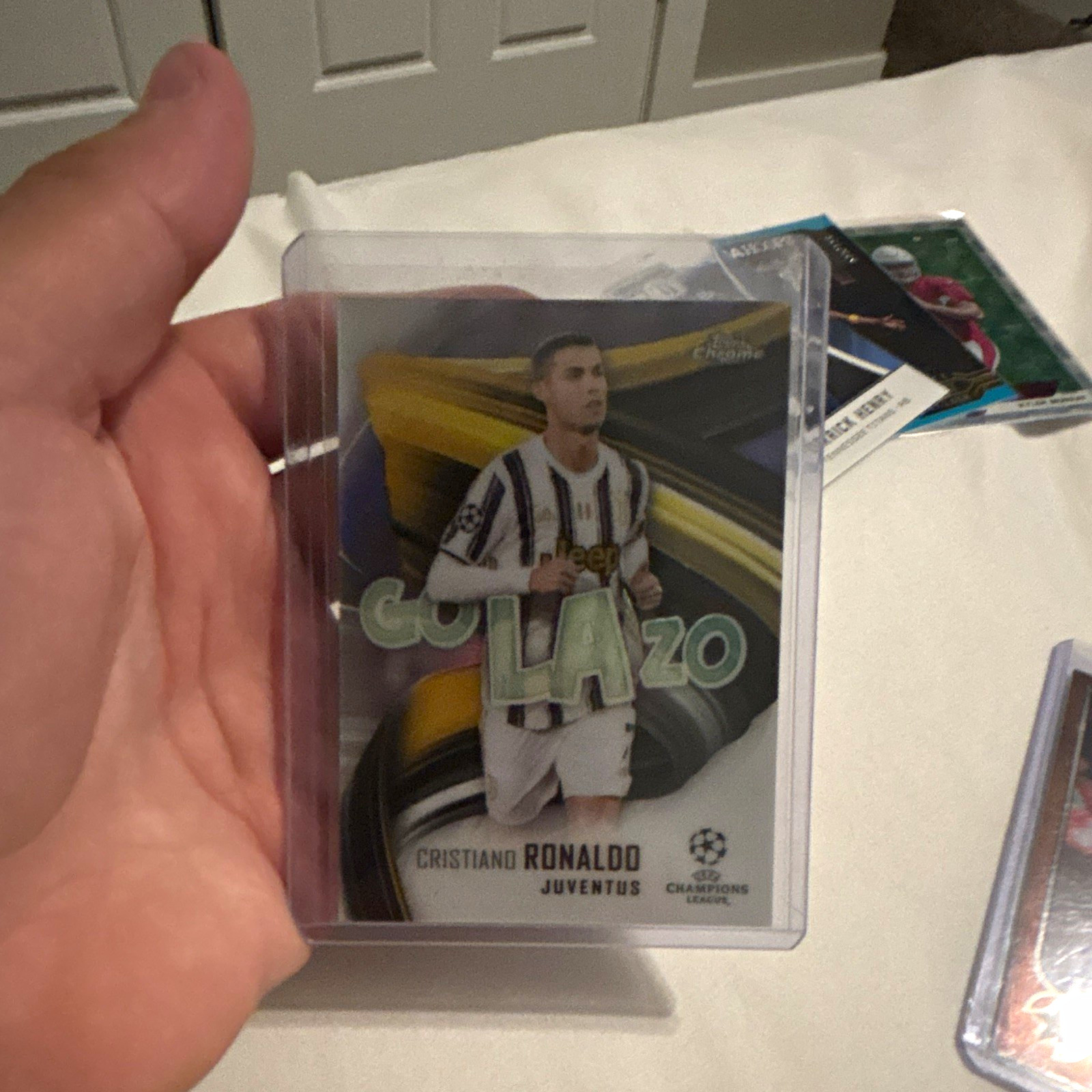 Cristiano Ronaldo 2020-21 Topps Chrome UCL Golazo Refractor #GOL-CR Juventus