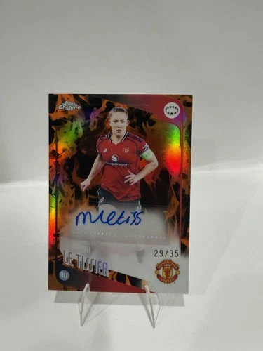 2025-26 TOPPS CHROME UEFA WOMEN'S MAYA LE TISSIER INFERNO  AUTO /35 SSP