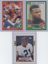 Lot of 39 Different Eric Metcalf Football Cards
