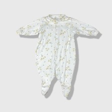 Carter's Footed Sleeper Baby 3-6M White Yellow Duck Print Vintage Aesthetic