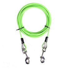 25ft Dog Tie Out Cable Galvanized Steel Wire Rope with PVC Coating up to 396Ibs