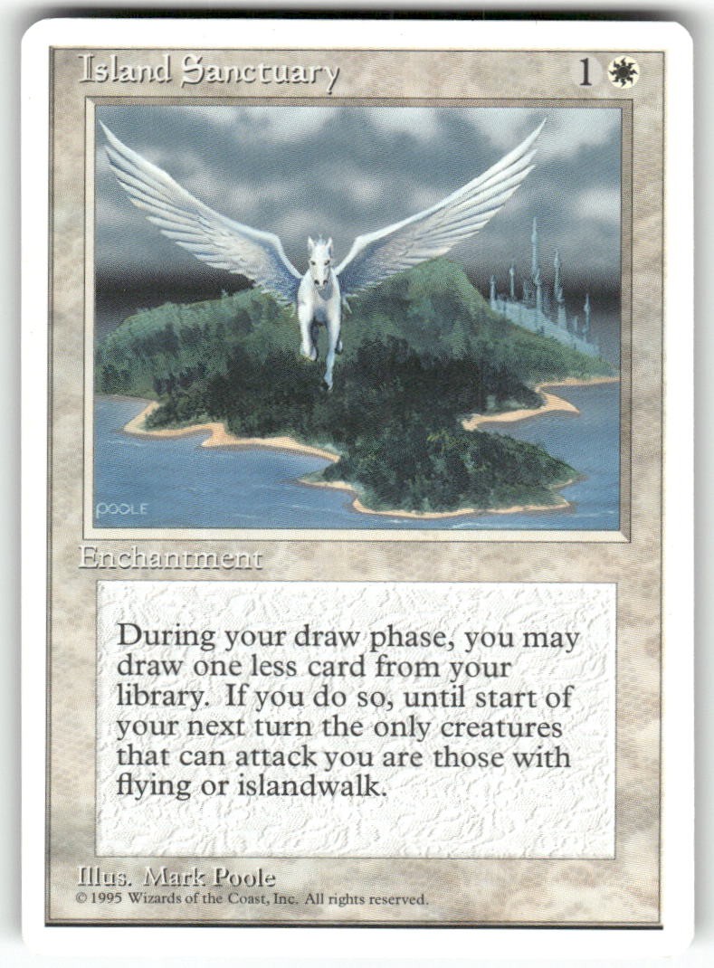 Island Sanctuary R Fourth Edition Normal MTG NM