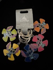 Disney Parks Lilo  Stitch 5 Piece Set of Metal Keychains