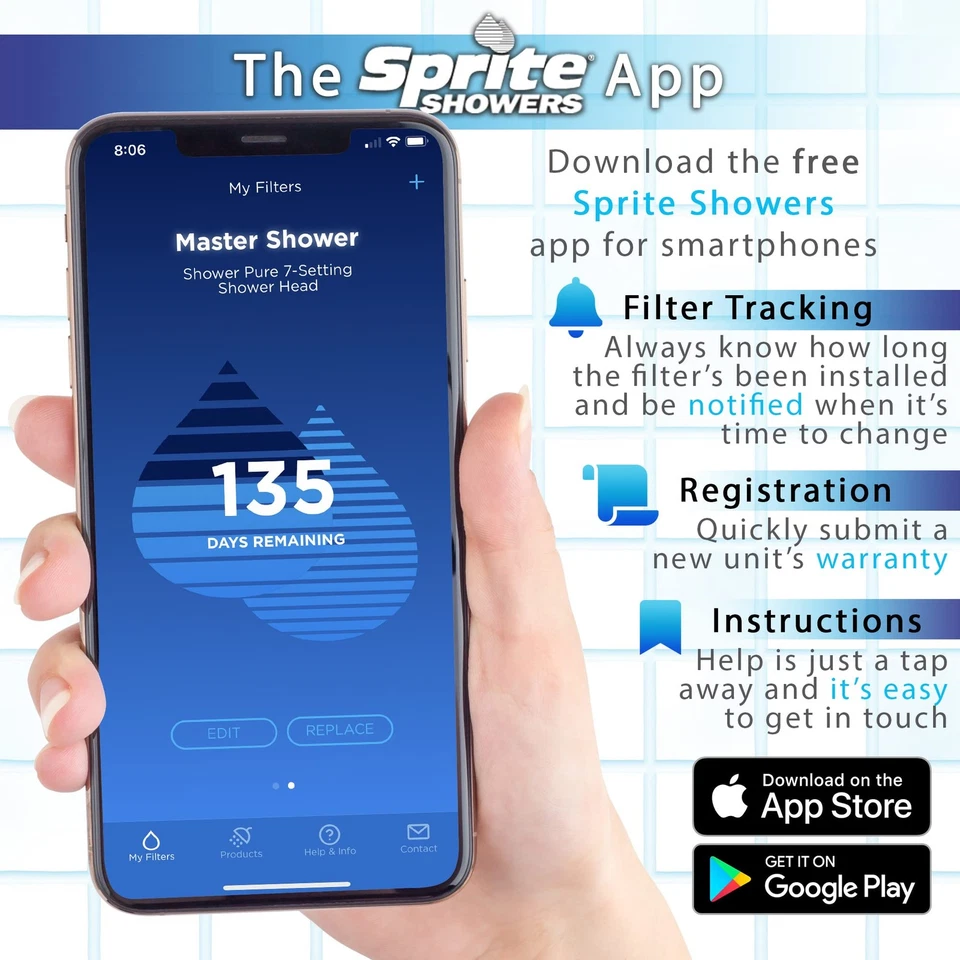 Showers Pure 7-Setting Filtered 1.75GPM Showerhead in Brushed Nickel (AE7E-BN-R) - Image 3 of 4