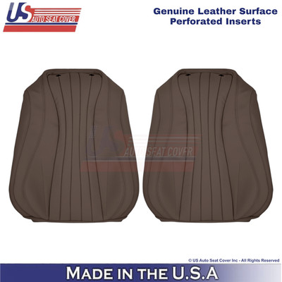 2017-2023 Fits Mercedes Benz E-Class Genuine Leather Front Top Covers Nut Brown