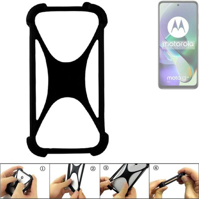 Bumper für Motorola Moto G54 5G Silikon Hülle Softcase Stoßschutz Kantenschut