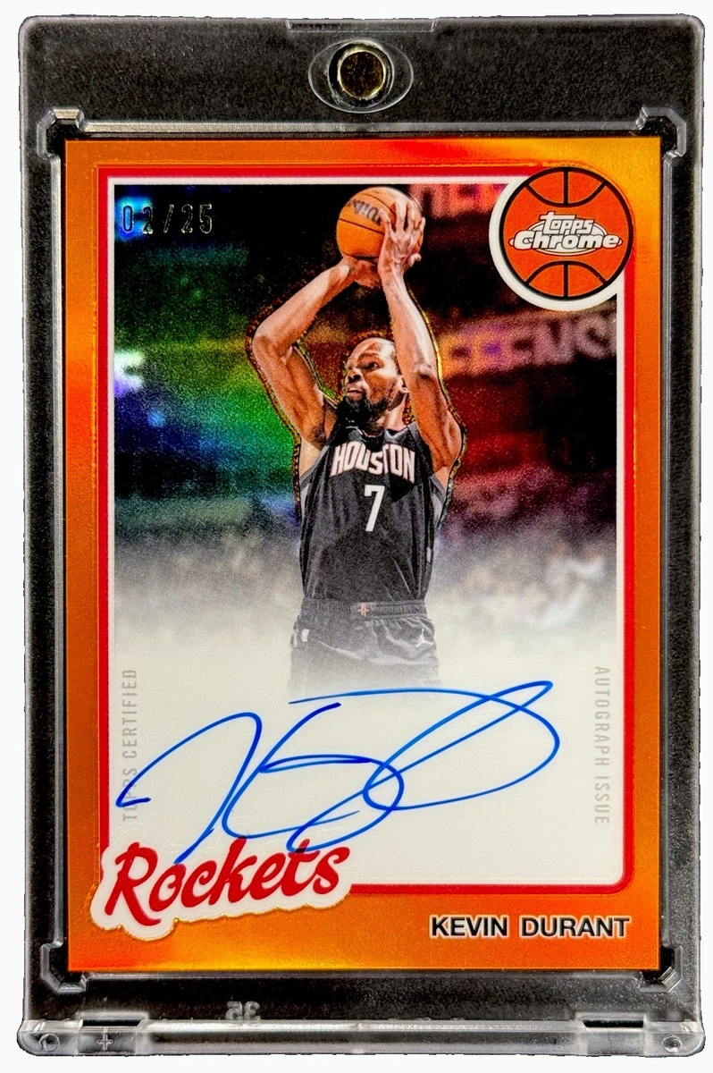 Topps Kevin Durant Basketball Autographed Sports Trading Cards for