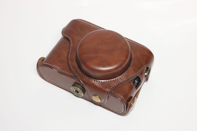 Vintage Leather Camera Case Bag Cover For   Fuj X100S X100T X100 + Strap #tp