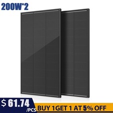 400W (200W*2) 18V Solar Panel N-Type Mono 18B...