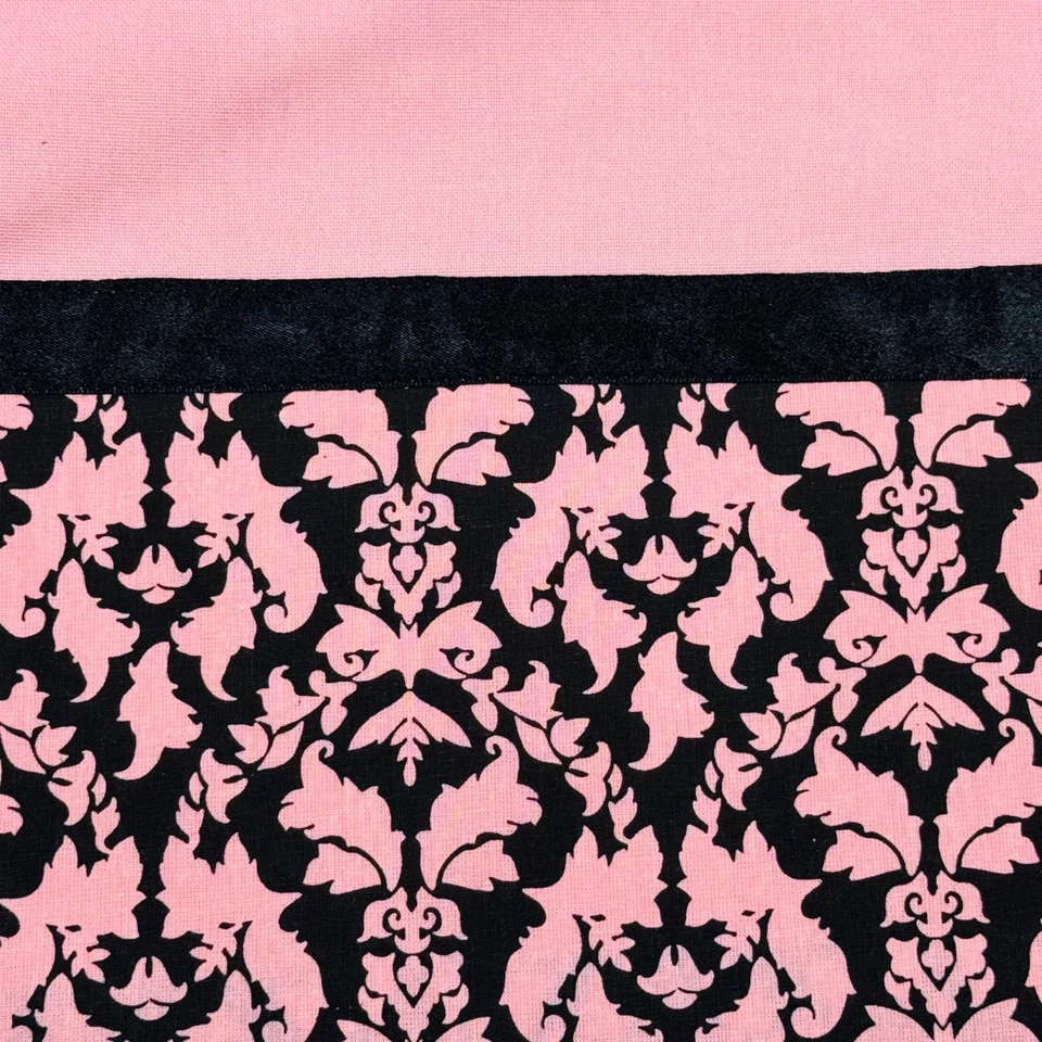 Park Designs Ooh La La Pink Filigree Parisian Charm 48in Cotton Table Runner - Image 2 of 2