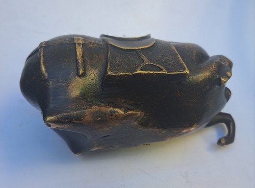 Chinese Vintage Copper Horse Statue Figurine 16x9cm. Post Included Aus - Picture 6 of 12
