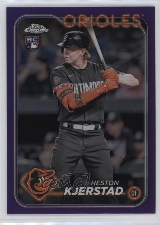 2024 Topps Chrome Purple Refractor /250 Heston Kjerstad #142 Rookie RC 1b3