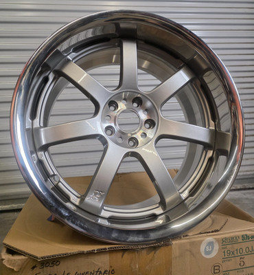 Gram Lights 57S Pro 19x10 +5 5x114.3 Silver | RARE BNIB 2006 RAYS JDM Wheel