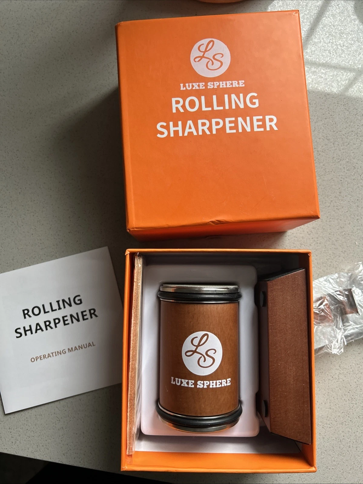 Luxe Sphere Rolling Knife Sharpener Sharpening Kit with 15/20 Angles