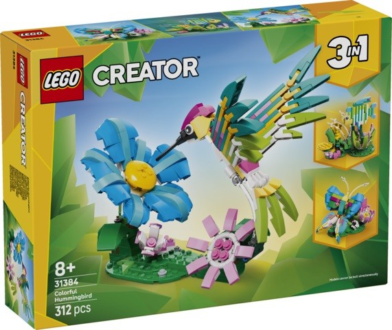 Regalo Perfetto LEGO 31384 Animali Selvatici Colibrì 3-in-1