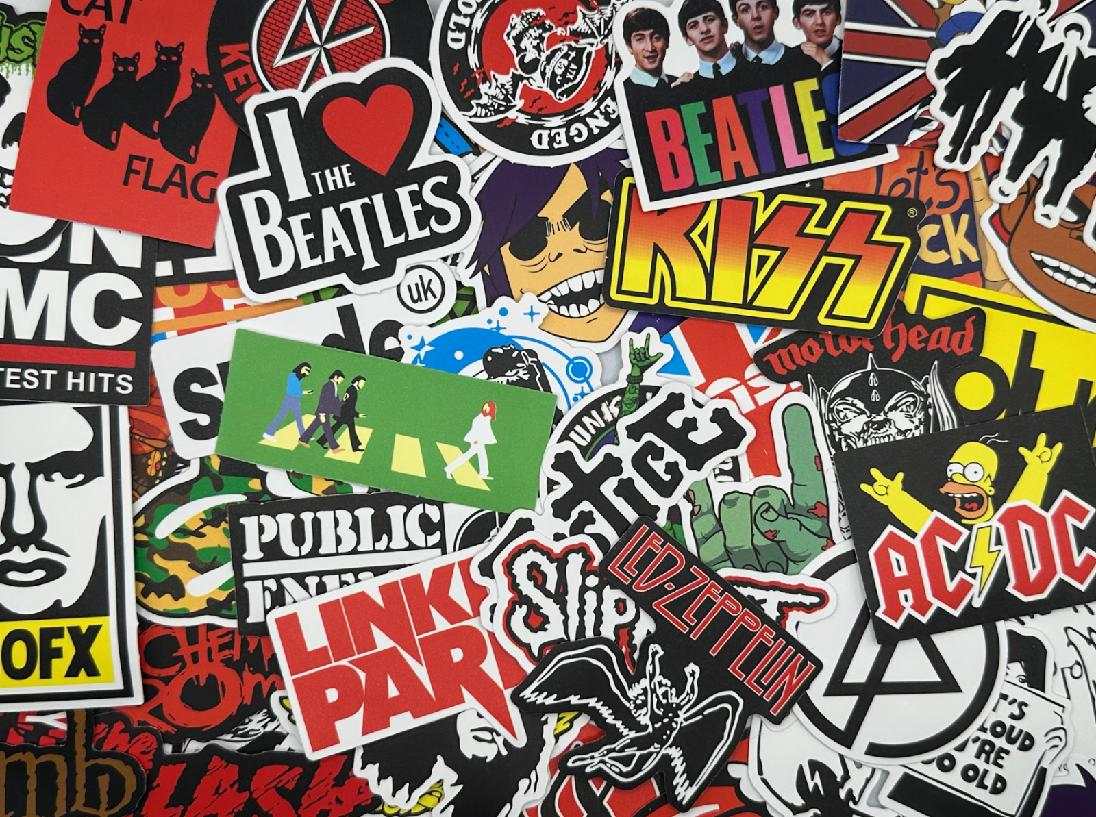 100 Rock Band Stickers Kawaii Funny Gift Waterproof Stickers