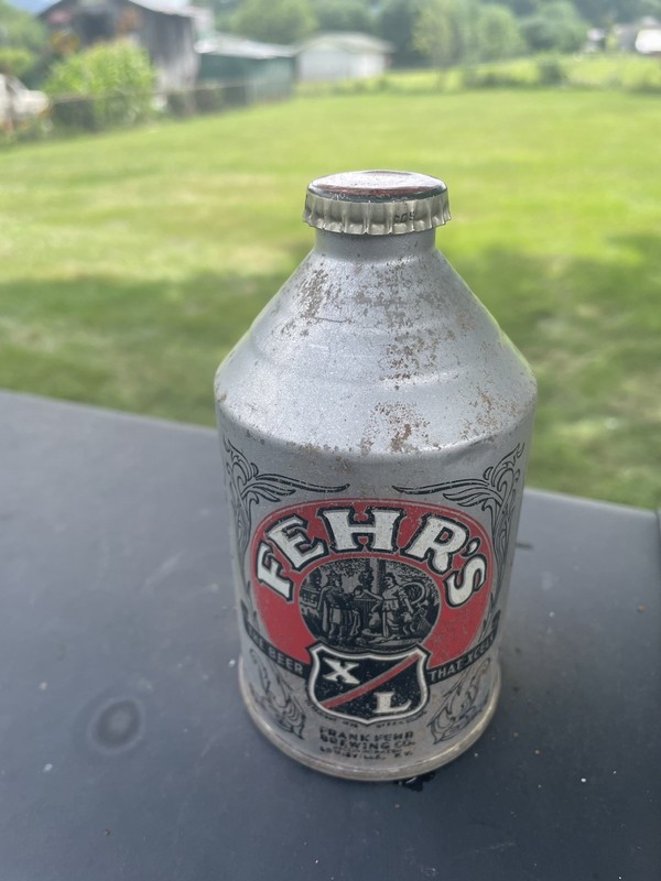 Fehr’s X L Beer Crowntainer Cone Top