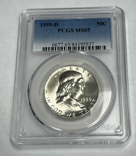 1959-D Franklin Half Dollar MS-65 PCGS
