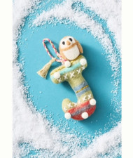 NWT 2025 Anthropologie Forest Friends Wool Felt Monogram Ornament Letter J