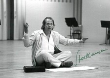 COMPOSER Karlheinz Stockhausen autograph, signed photograph