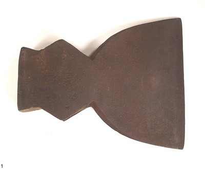 Antique Offset Single Bevel Timber Hewing Broad Axe Head Weighs 3 Lbs 6 Ounces