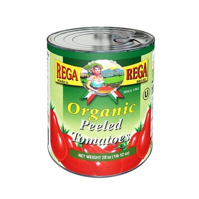 REGA Organic Peeled Plum Tomatoes 4 Pack Tinned Fresh Tomatoes