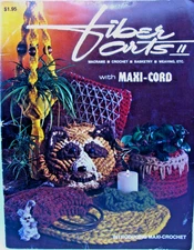 Vintage Fiber Arts II Book 177 Maxi Cord Macrame Crochet Patterns Animal Art 70s