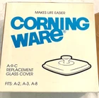 Pyrex Glass Lid A-9-C Fits A-2/A-3/ A-8/ & 9" Corning Casseroles  New Old Stock