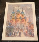 Anatole Krasnyansky~0ld Russia Cathedral~Limited Ed Lithograph Print Hand Signed