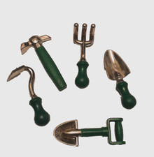 Lot of 5 Assorted 1995 Hasbro CT Cool Tools Miniature Hand Tools / Garden Tools