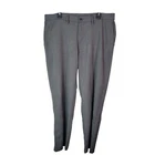 Haggar H26 Mens Size 38x30 Gray Solid Dress Pants