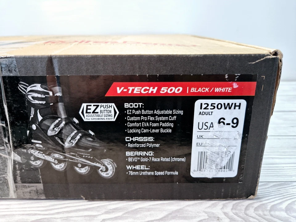 Roller Derby V-Tech 500 Inline Skates with Adjustable Sizing Uk 4-6 - Image 4 of 4
