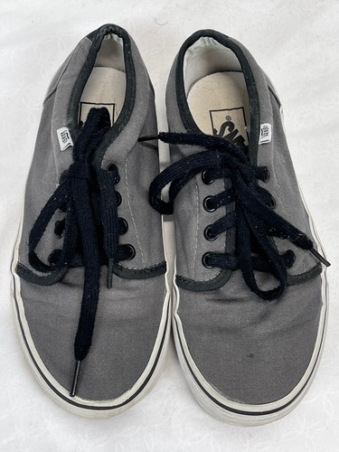 Vans Gray Skater Shoes Sneakers Sz M5 W6.5 GUC Laceup - Imagen 2 de 5
