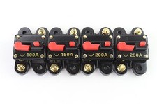 200 AMP CAR STEREO INLINE POWER CIRCUIT BREAKER REPLACES FUSE HOLDER 100A 12Volt